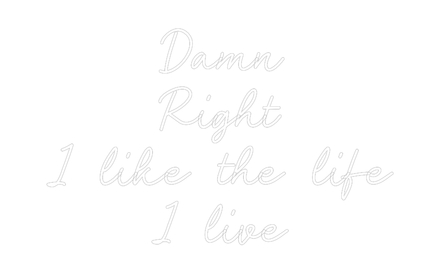 Custom Neon: Damn
Right
...