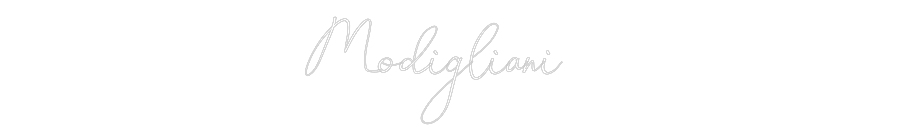 Custom Neon: Modigliani
