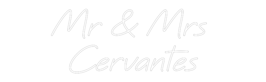 Custom Neon: Mr & Mrs
Ce...