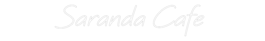 Custom Neon: Saranda Cafe