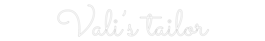Custom Neon: Vali’s tailor