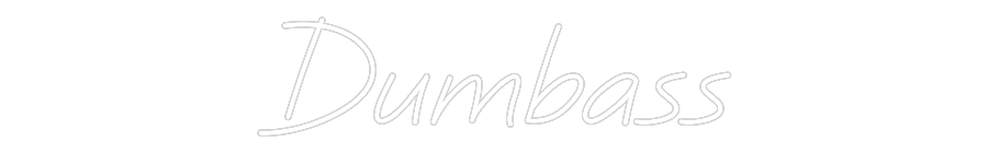 Custom Neon: Dumbass