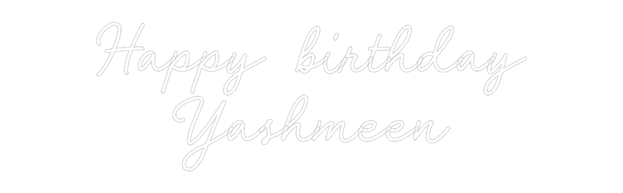 Custom Neon: Happy birthda...