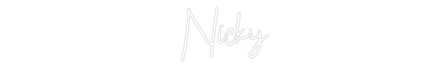 Custom Neon: Nicky