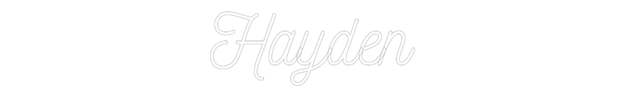 Custom Neon: Hayden
