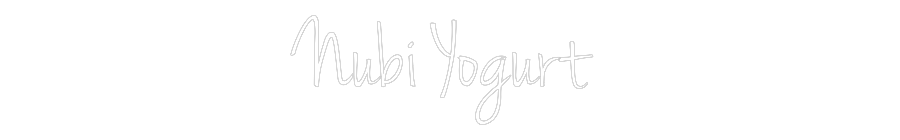 Custom Neon: Nubi Yogurt
