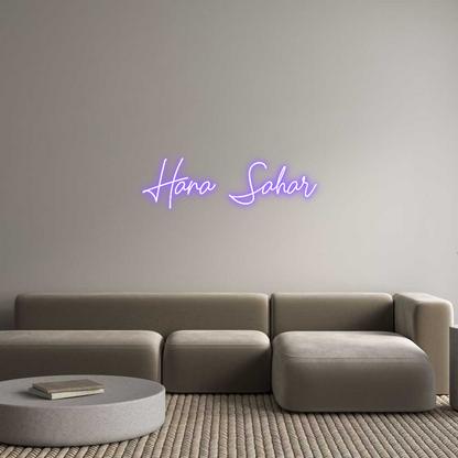 Custom Neon: Hana Sahar