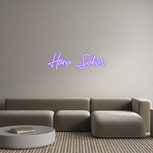 Custom Neon: Hana Sahar