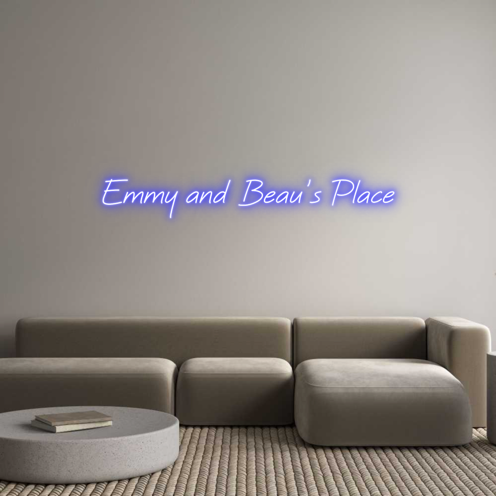 Custom Neon: Emmy and Beau...