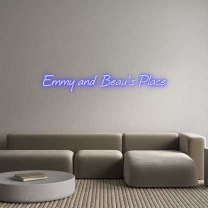 Custom Neon: Emmy and Beau...