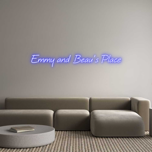 Custom Neon: Emmy and Beau...