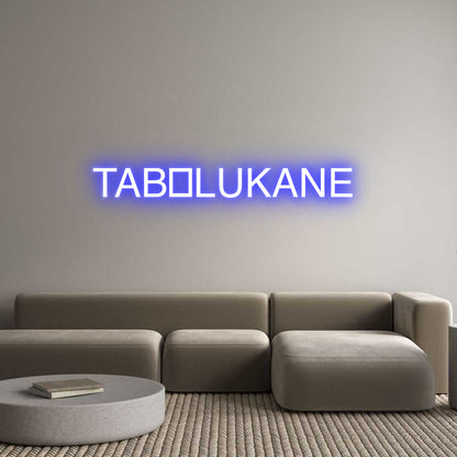 Custom Neon: TAB💙LUKANE