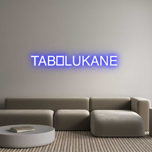 Custom Neon: TAB💙LUKANE