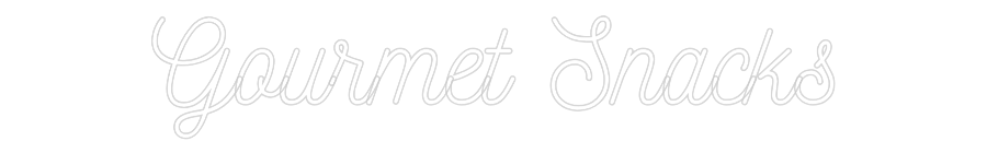 Custom Neon: Gourmet Snacks