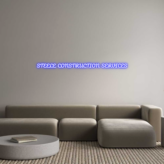 Custom Neon: STEELE CONSTR...