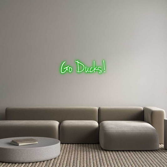 Custom Neon: Go Ducks!