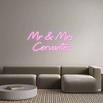 Custom Neon: Mr & Mrs 
Ce...