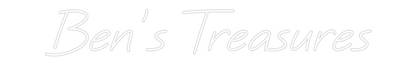 Custom Neon: Ben’s Treasures