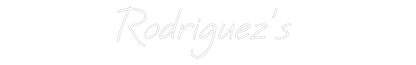 Custom Neon: Rodriguez’s