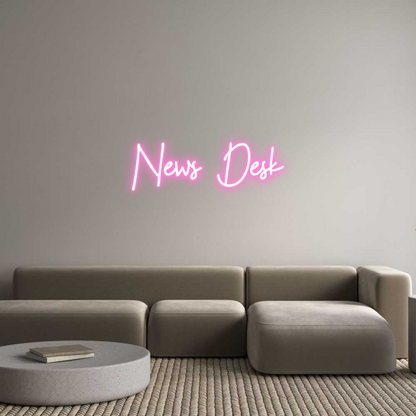 Custom Neon: News Desk