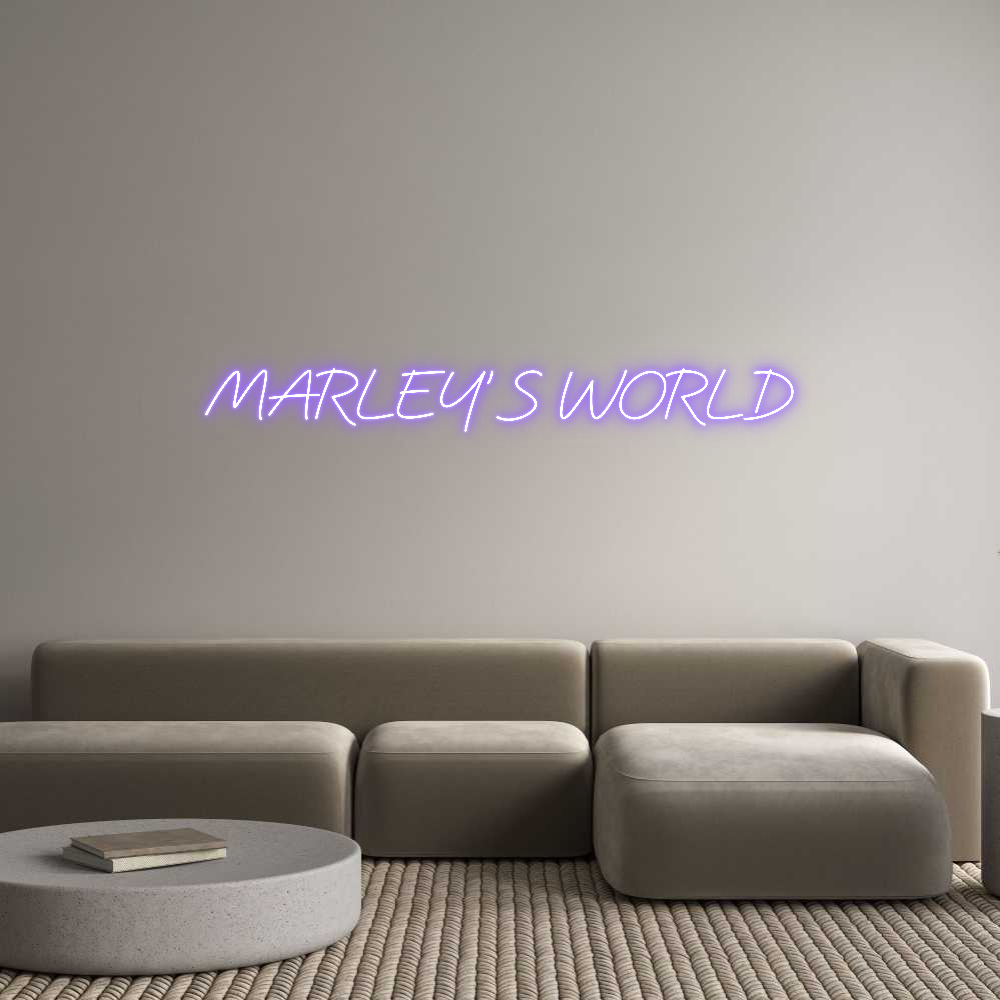 Custom Neon: MARLEY’S WORLD