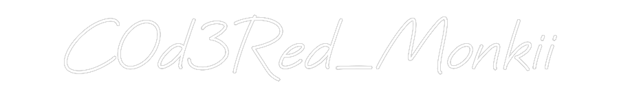 Custom Neon: C0d3Red_Monkii