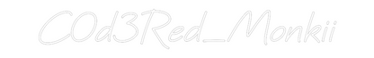 Custom Neon: C0d3Red_Monkii