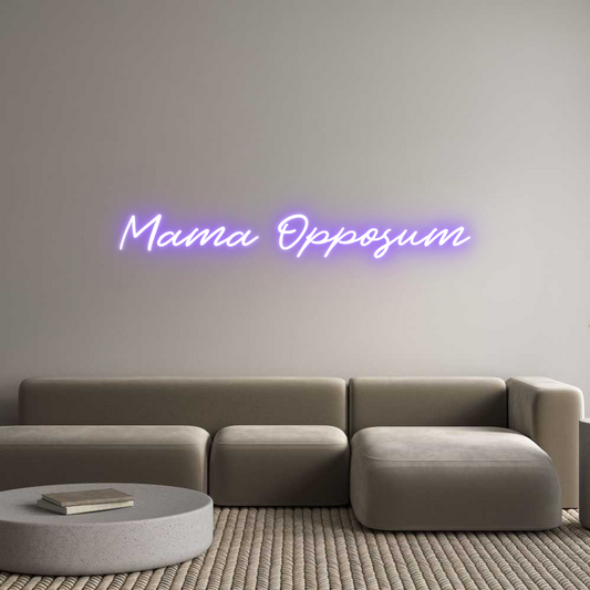 Custom Neon: Mama Opposum