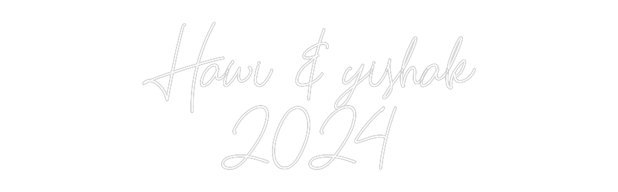 Custom Neon: Hawi & yishak...