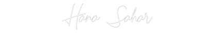 Custom Neon: Hana Sahar