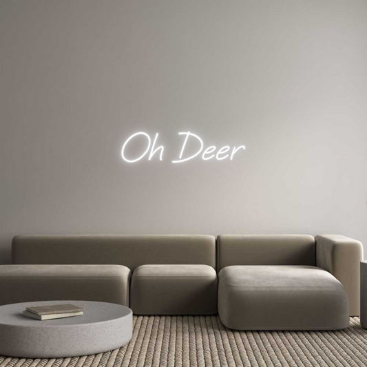 Custom Neon: Oh Deer