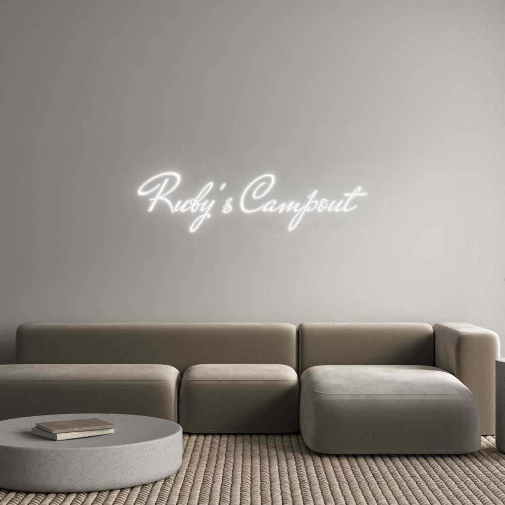 Custom Neon: Ruby's Campout