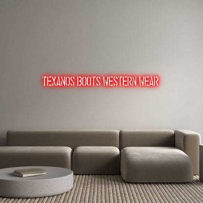 Custom Neon: TEXANOS BOOTS...