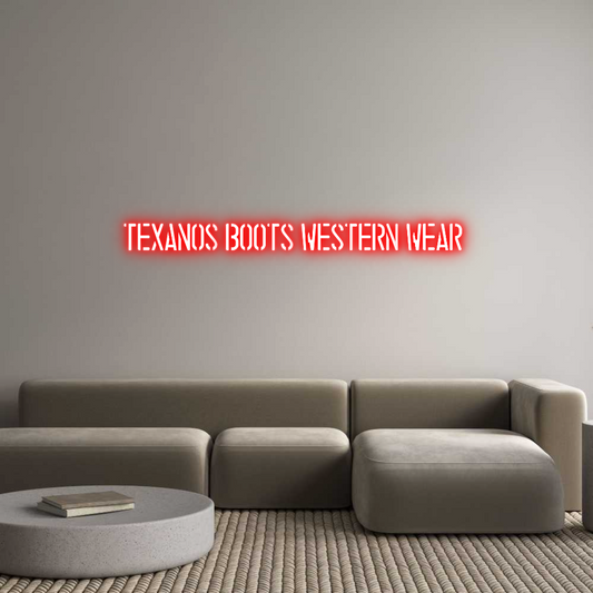 Custom Neon: TEXANOS BOOTS...