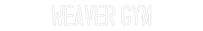 Custom Neon: Weaver Gym