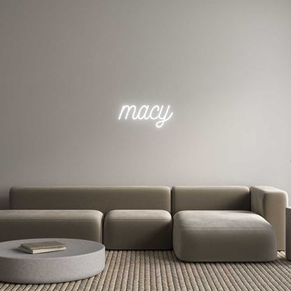 Custom Neon: macy