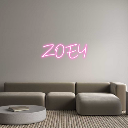 Custom Neon: ZOEY