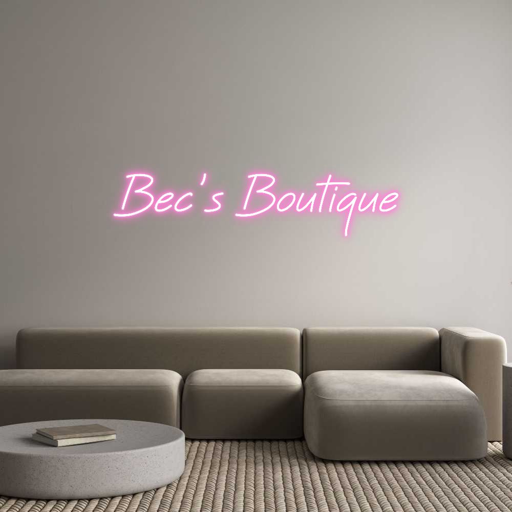 Custom Neon: Bec’s Boutique