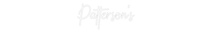 Custom Neon: Patterson's