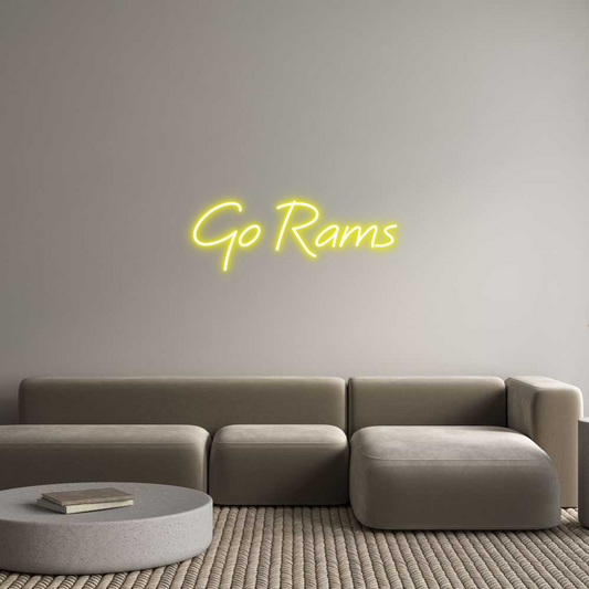Custom Neon: Go Rams