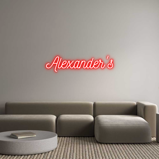 Custom Neon: Alexander's