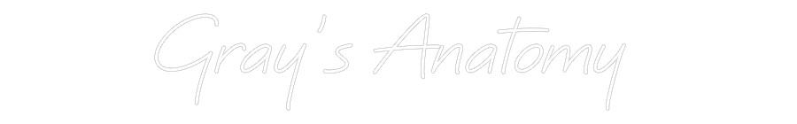 Custom Neon: Gray’s Anatomy