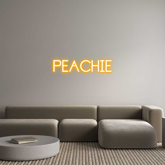 Custom Neon: PEACHIE