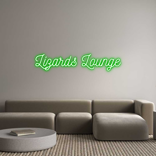 Custom Neon: Lizards Lounge