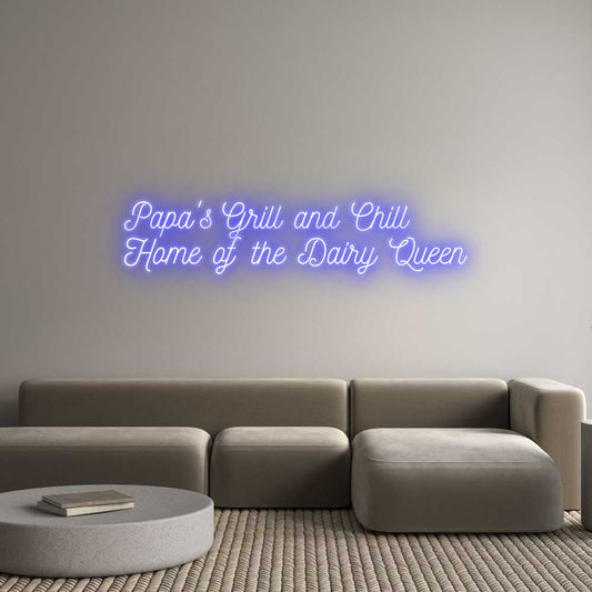 Custom Neon: Papa's Grill ...