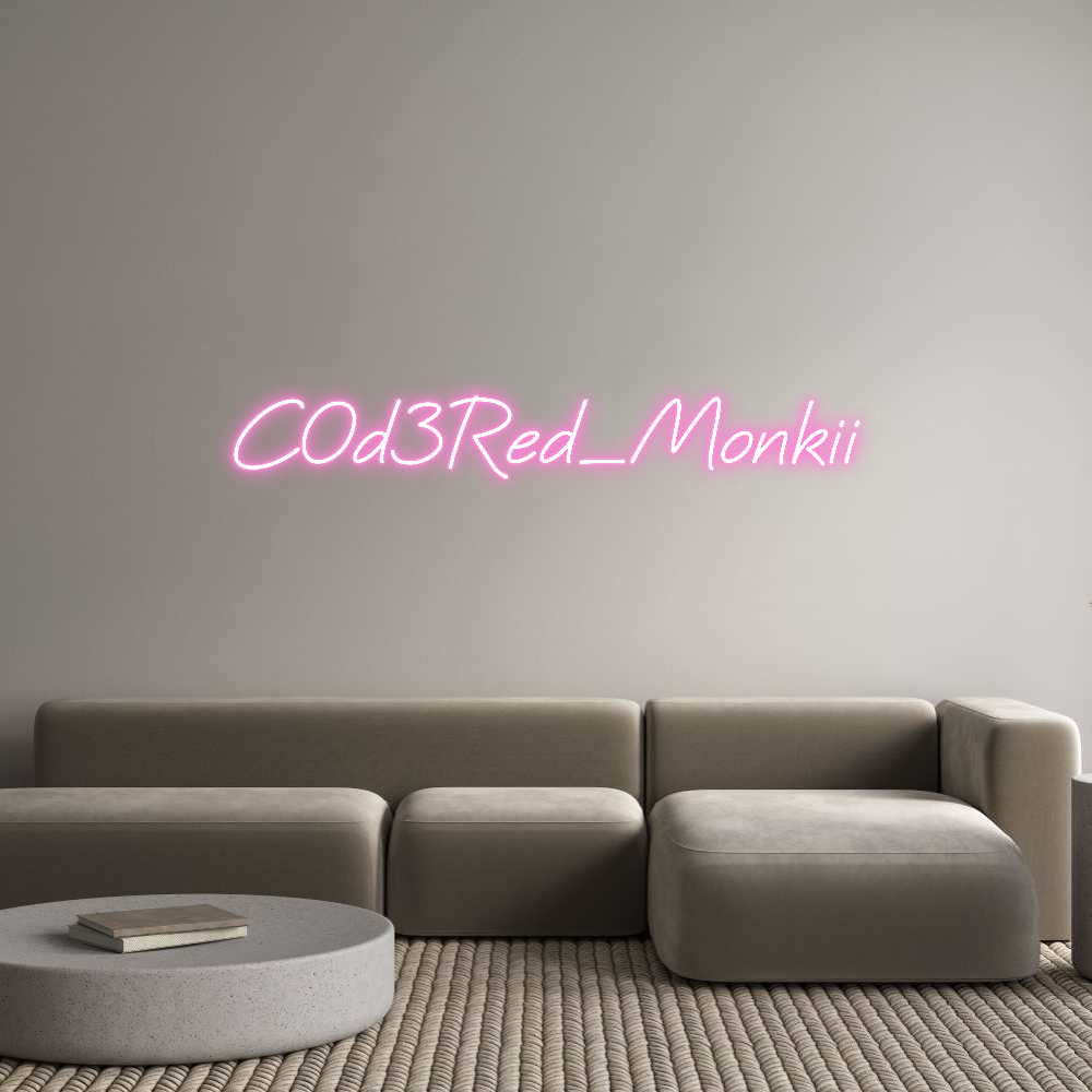 Custom Neon: C0d3Red_Monkii