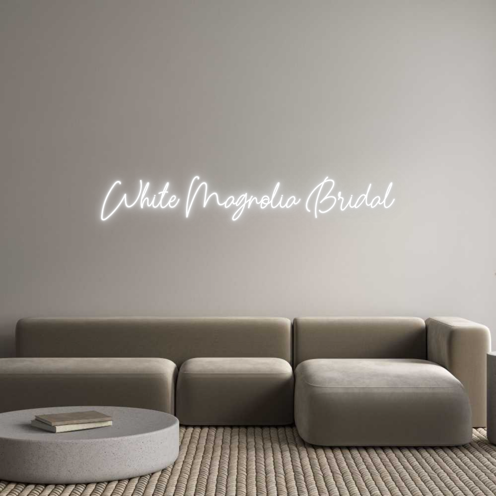 Custom Neon: White Magnoli...