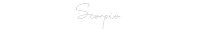 Custom Neon: Scorpio