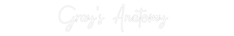 Custom Neon: Gray’s Anatomy