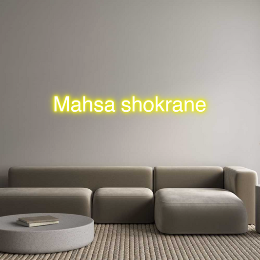 Custom Neon: Mahsa shokrane